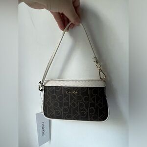 Kelvin Klein logos wristlet